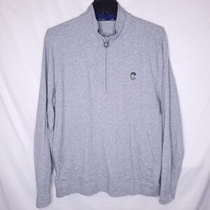 B Draddy 1/4 Zip Pullover Mens XL Gray Long Sleeve Golf